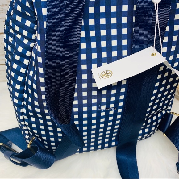 Ella Tory Burch nylon backpack Royal Navy blue main image 7